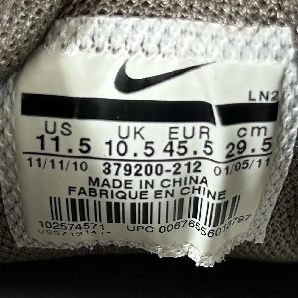 Nike Air Rate Tour 379200-212 Men’s Size 11.5 Khaki Mesh Spiked Golf Shoes Used - Picture 11 of 11